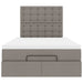 Cadru de pat otoman cu saltea Taupe 120x200cm Material - WALTI WALTI