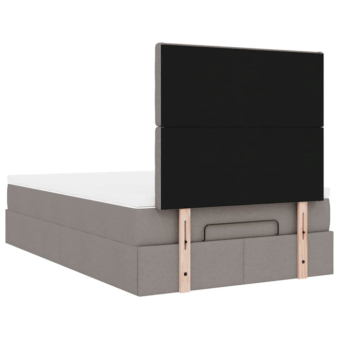 Cadru de pat otoman cu saltea Taupe 120x200cm Material - WALTI WALTI