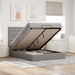 Cadru de pat otoman cu saltea Taupe 140x190cm Material - WALTI WALTI