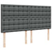 Cadru pat otoman cu saltea țesătură gri închis 160x200 cm - WALTI WALTI