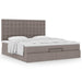 Cadru de pat otoman cu saltea Taupe 180x200cm Material - WALTI WALTI