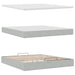 Cadru de pat otoman cu saltele Gri deschis 160x200cm catifea - WALTI WALTI
