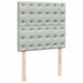 Cadru de pat otoman cu saltele Gri deschis 90x200cm catifea - WALTI WALTI