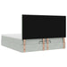 Cadru de pat otoman cu saltele Gri deschis 180x200cm catifea - WALTI WALTI