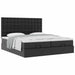 Cadru de pat otoman saltele Negru 200x200cm piele artificială - WALTI WALTI