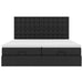 Cadru de pat otoman saltele Negru 200x200cm piele artificială - WALTI WALTI