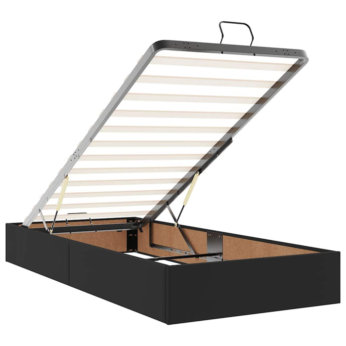 Cadru de pat otoman saltele Negru 200x200cm piele artificială - WALTI WALTI