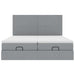 Cadru de pat otoman cu saltele Gri deschis 160x200cm Material - WALTI WALTI