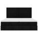 Cadru de pat otoman cu saltele, material negru 160x200cm - WALTI WALTI
