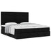 Cadru de pat otoman cu saltele, material negru 180x200cm - WALTI WALTI