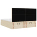 Cadru de pat otoman cu saltele crem 180x200cm stofa - WALTI WALTI