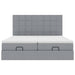 Cadru de pat otoman cu saltele Gri deschis 160x200cm Material - WALTI WALTI