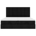 Cadru de pat otoman cu saltele, material negru 160x200cm - WALTI WALTI
