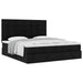 Cadru de pat otoman cu saltele, material negru 180x200cm - WALTI WALTI