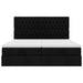 Cadru de pat otoman cu saltele, material negru 160x200cm - WALTI WALTI