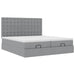 Cadru de pat otoman cu saltele Gri deschis 160x200cm Material - WALTI WALTI