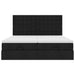 Cadru de pat otoman cu saltele, material negru 160x200cm - WALTI WALTI