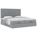 Cadru de pat otoman cu saltele Gri deschis 180x200cm Material - WALTI WALTI