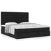 Cadru de pat otoman cu saltele, material negru 180x200cm - WALTI WALTI