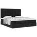 Cadru de pat otoman cu saltele, material negru 180x200cm - WALTI WALTI