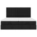 Cadru de pat otoman cu saltele, material negru 180x200cm - WALTI WALTI