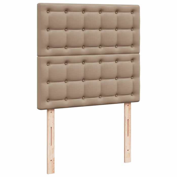Cadru de pat otoman cu saltea Cappucino piele artificială WALTI