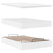 Cadru de pat otoman cu saltea alb 120x200cm piele artificială - WALTI WALTI
