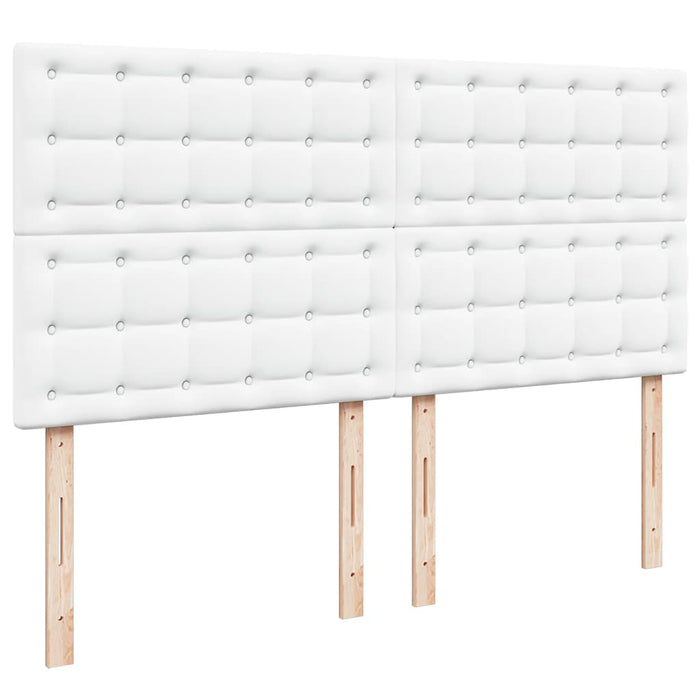 Cadru de pat otoman cu saltele alb 180x200cm piele artificială - WALTI WALTI