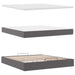Cadru de pat otoman cu saltele Gri 180x200cm piele artificială - WALTI WALTI