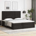 Cadru de pat otoman saltele Negru 200x200cm piele artificială - WALTI WALTI