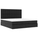 Cadru de pat otoman saltele Negru 200x200cm piele artificială - WALTI WALTI