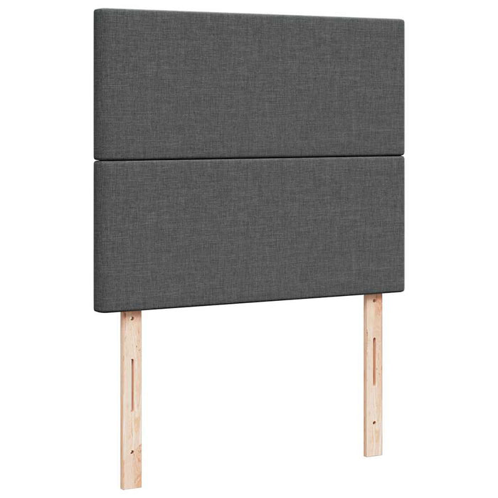 Cadru pat otoman cu saltea țesătură gri închis 120x190 cm - WALTI WALTI