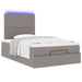 Cadru de pat otoman cu saltea Taupe 120x190 cm Material - WALTI WALTI