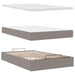 Cadru de pat otoman cu saltea Taupe 120x190 cm Material - WALTI WALTI