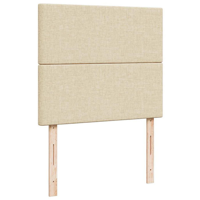 Cadru de pat otoman cu saltea crem 120x190cm stofa - WALTI WALTI