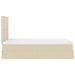 Cadru de pat otoman cu saltea crem 120x190cm stofa - WALTI WALTI