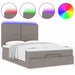 Cadru de pat otoman cu saltea Taupe 140x190cm Material - WALTI WALTI