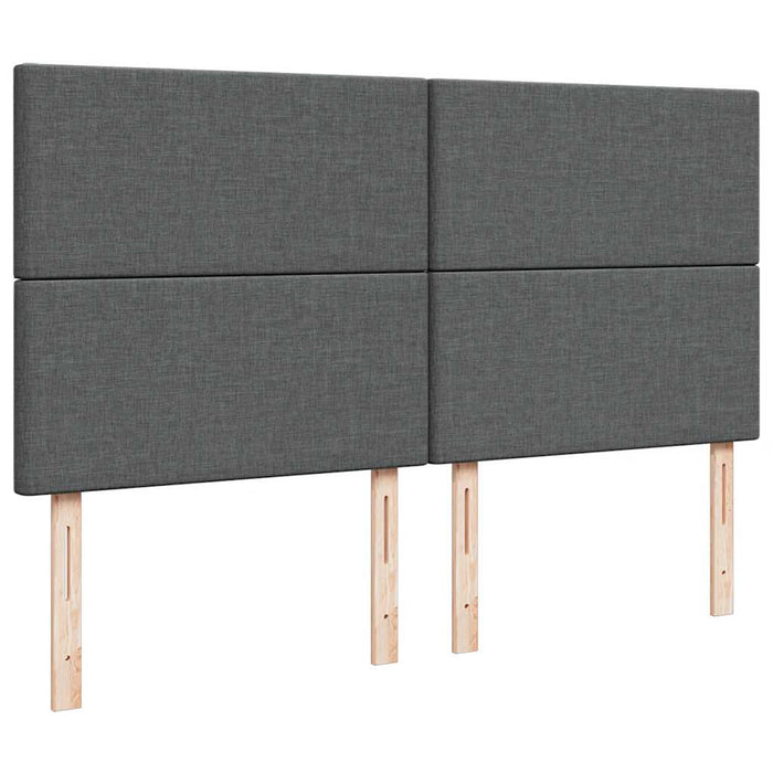 Cadru pat otoman cu saltea țesătură gri închis 160x200 cm - WALTI WALTI