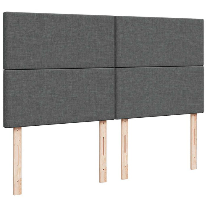 Cadru de pat otoman cu saltele țesătură gri închis 200x200cm - WALTI WALTI