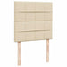 Cadru de pat otoman cu saltea crem 80x200cm stofa - WALTI WALTI