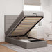 Cadru de pat otoman cu saltea Taupe 90x190cm Material - WALTI WALTI