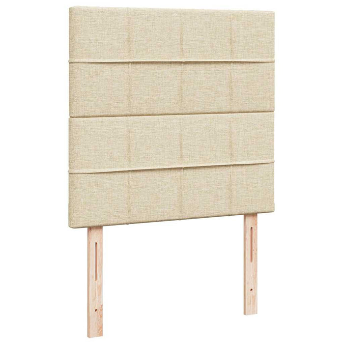 Cadru de pat otoman cu saltea crem 100x200cm stofa - WALTI WALTI