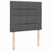 Cadru pat otoman cu saltea țesătură gri închis 120x190 cm - WALTI WALTI