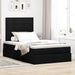 Cadru de pat otoman cu saltea Negru 120x190 cm Tesatura - WALTI WALTI