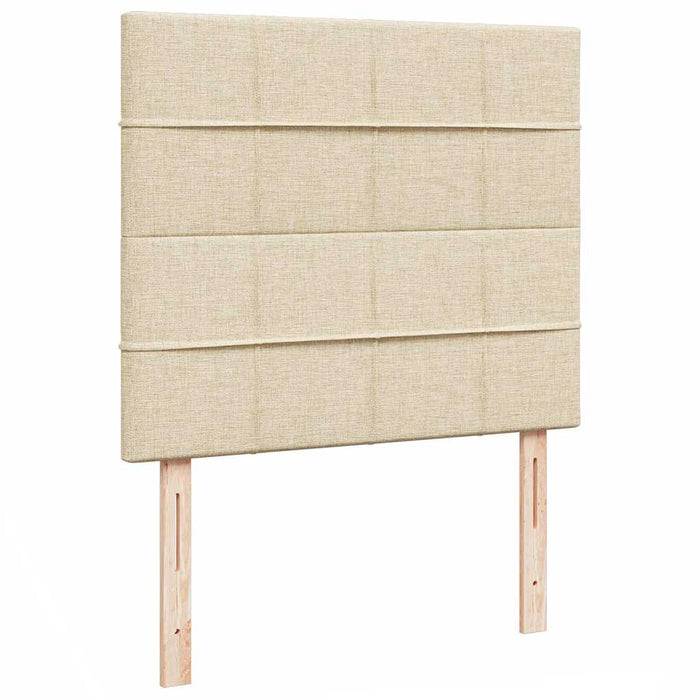 Cadru de pat otoman cu saltea crem 120x190cm stofa - WALTI WALTI