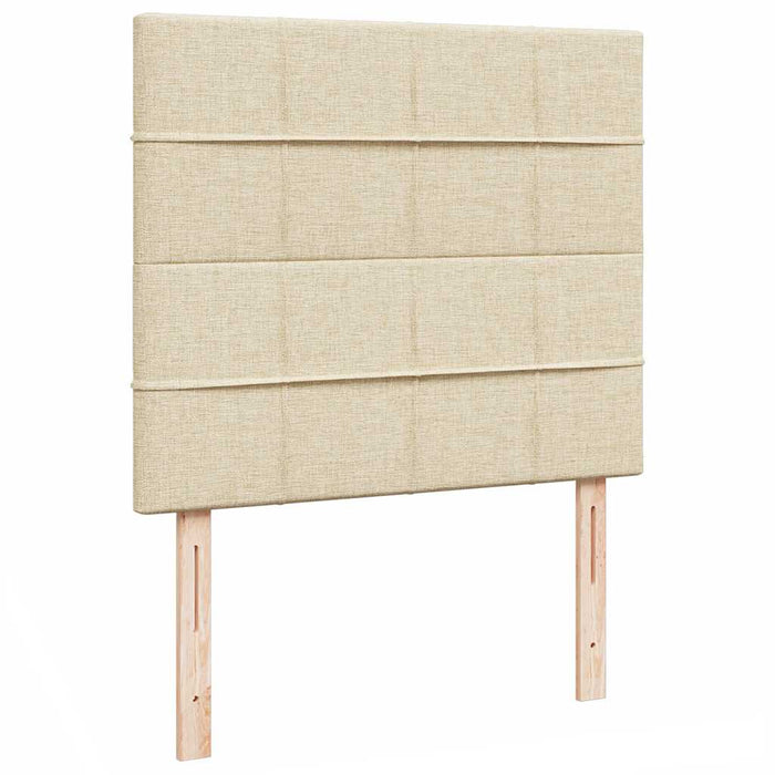 Cadru de pat otoman cu saltea crem 120x200cm stofa - WALTI WALTI