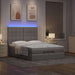 Cadru de pat otoman cu saltea Taupe 140x190cm Material - WALTI WALTI