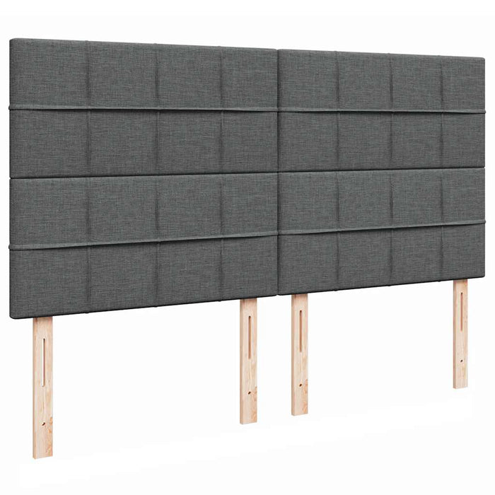 Cadru pat otoman cu saltea țesătură gri închis 160x200 cm - WALTI WALTI