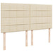 Cadru de pat otoman cu saltea crem 160x200cm stofa - WALTI WALTI