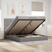 Cadru de pat otoman cu saltea Taupe 180x200cm Material - WALTI WALTI